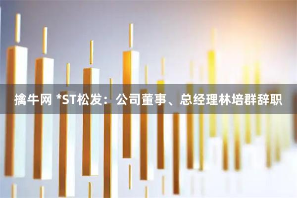 擒牛网 *ST松发：公司董事、总经理林培群辞职