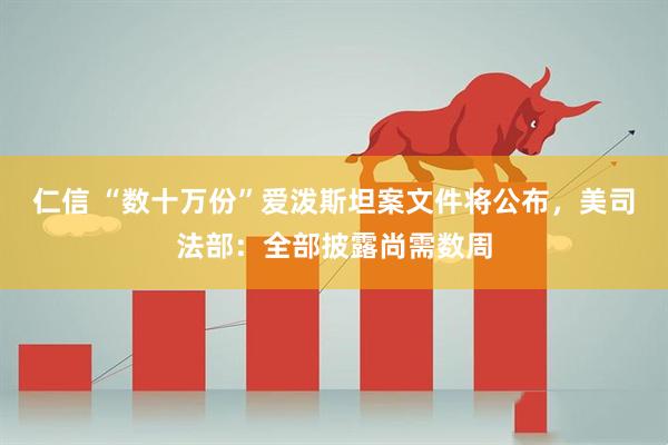 仁信 “数十万份”爱泼斯坦案文件将公布，美司法部：全部披露尚需数周